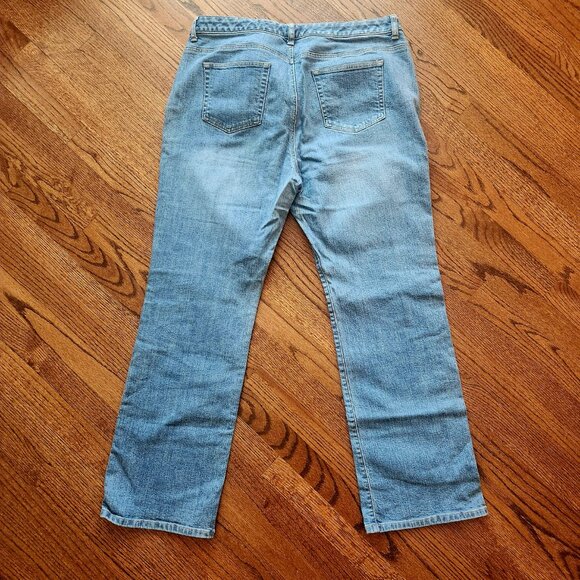 Lands End High Rise Wide Leg Womens Blue Jean size 18 - Picture 3 of 3